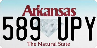 AR license plate 589UPY