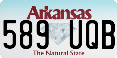 AR license plate 589UQB