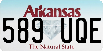 AR license plate 589UQE
