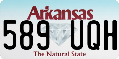 AR license plate 589UQH