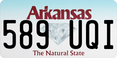 AR license plate 589UQI