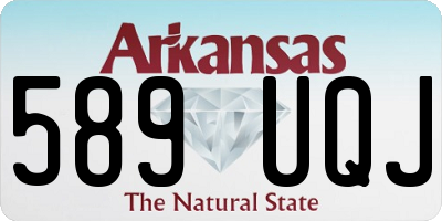 AR license plate 589UQJ