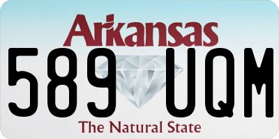 AR license plate 589UQM
