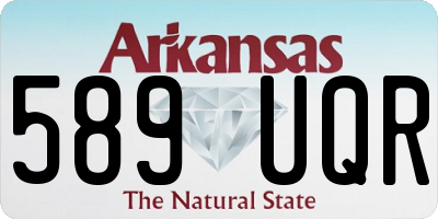 AR license plate 589UQR