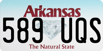 AR license plate 589UQS