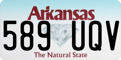 AR license plate 589UQV