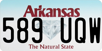 AR license plate 589UQW