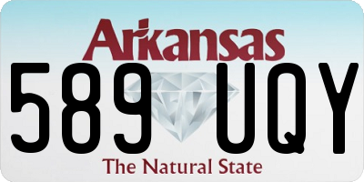 AR license plate 589UQY