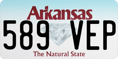 AR license plate 589VEP