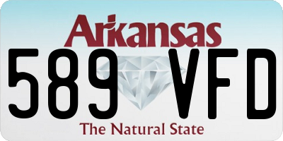 AR license plate 589VFD
