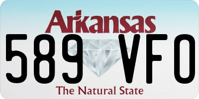 AR license plate 589VFO
