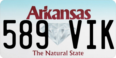 AR license plate 589VIK