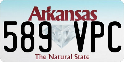 AR license plate 589VPC