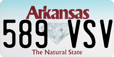 AR license plate 589VSV