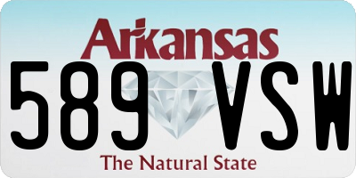 AR license plate 589VSW