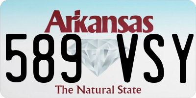 AR license plate 589VSY