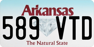 AR license plate 589VTD
