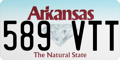 AR license plate 589VTT