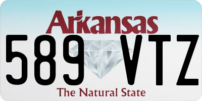 AR license plate 589VTZ