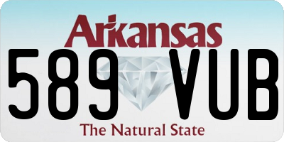 AR license plate 589VUB