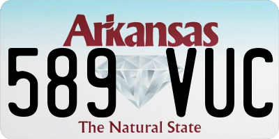 AR license plate 589VUC