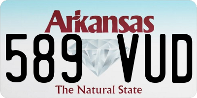 AR license plate 589VUD