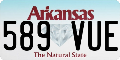AR license plate 589VUE