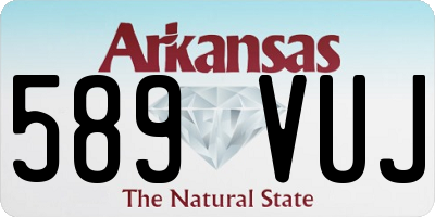 AR license plate 589VUJ