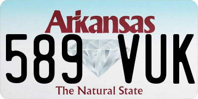 AR license plate 589VUK