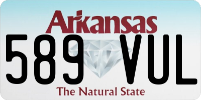 AR license plate 589VUL