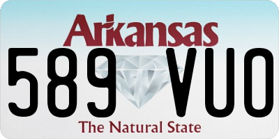 AR license plate 589VUO