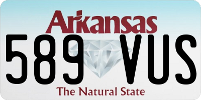 AR license plate 589VUS