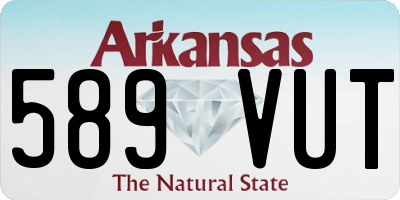 AR license plate 589VUT