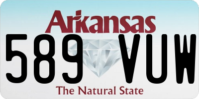 AR license plate 589VUW