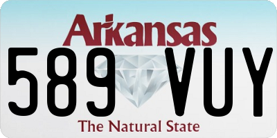 AR license plate 589VUY