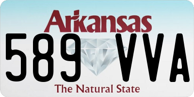 AR license plate 589VVA