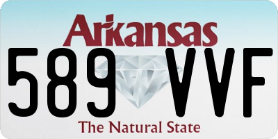 AR license plate 589VVF