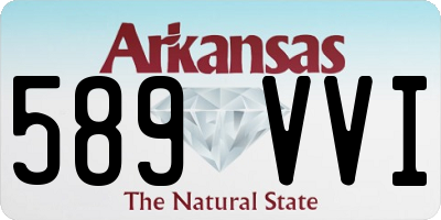 AR license plate 589VVI