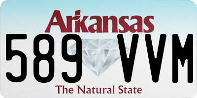 AR license plate 589VVM