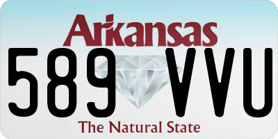 AR license plate 589VVU