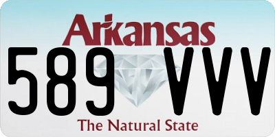 AR license plate 589VVV
