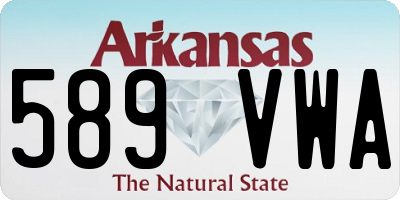 AR license plate 589VWA