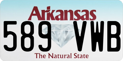 AR license plate 589VWB