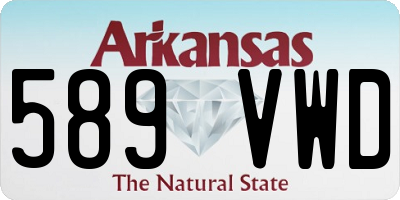 AR license plate 589VWD