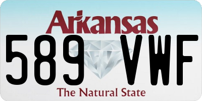 AR license plate 589VWF
