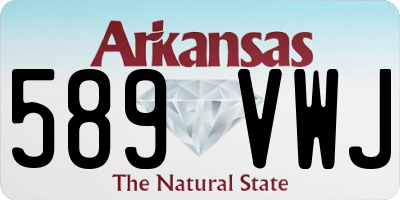 AR license plate 589VWJ
