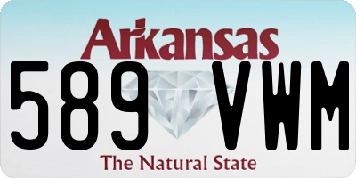 AR license plate 589VWM