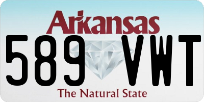 AR license plate 589VWT