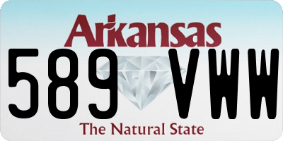 AR license plate 589VWW