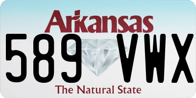 AR license plate 589VWX